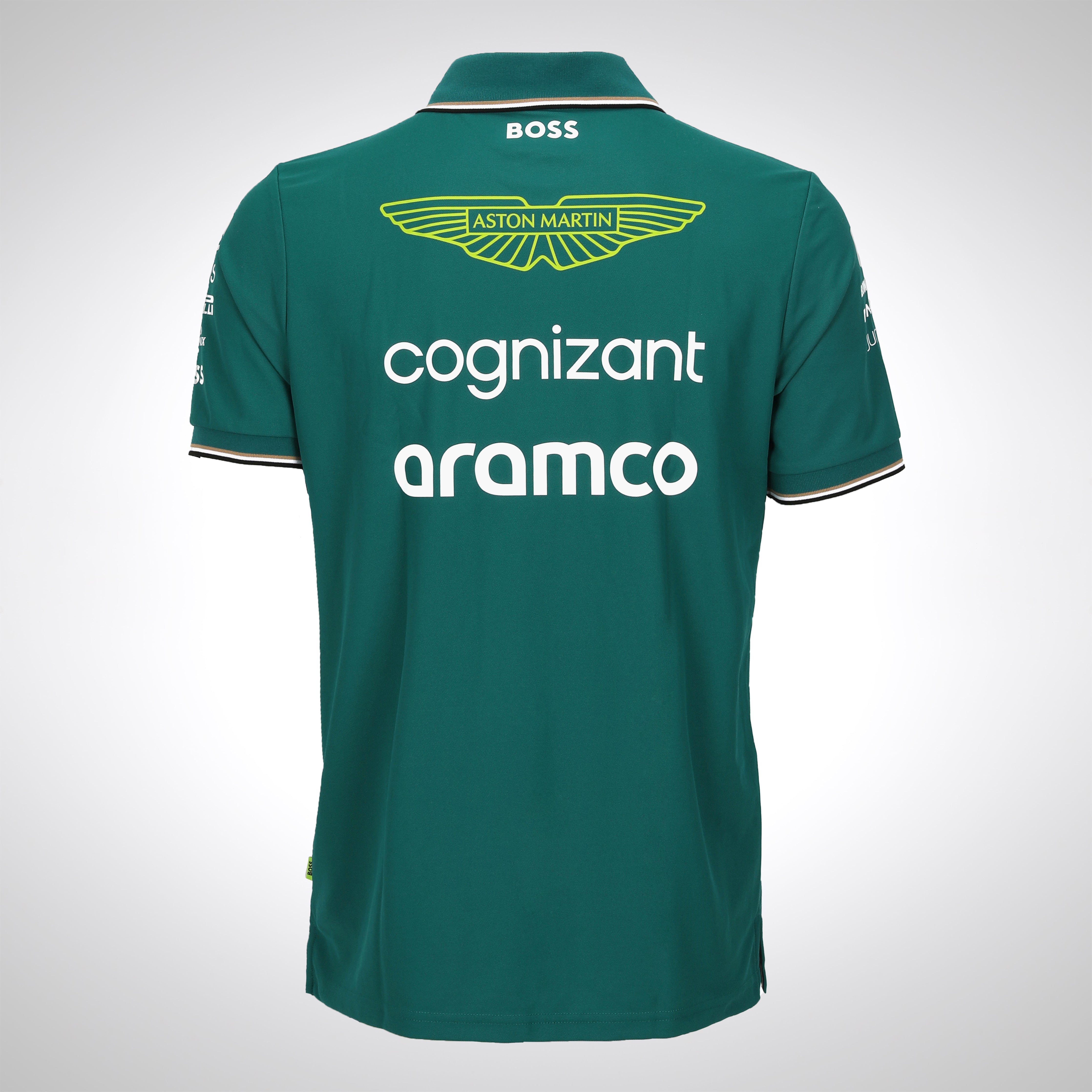 Lance Stroll Signed 2023 Aston Martin Aramco Cognizant Formula One Team Polo Shirt
