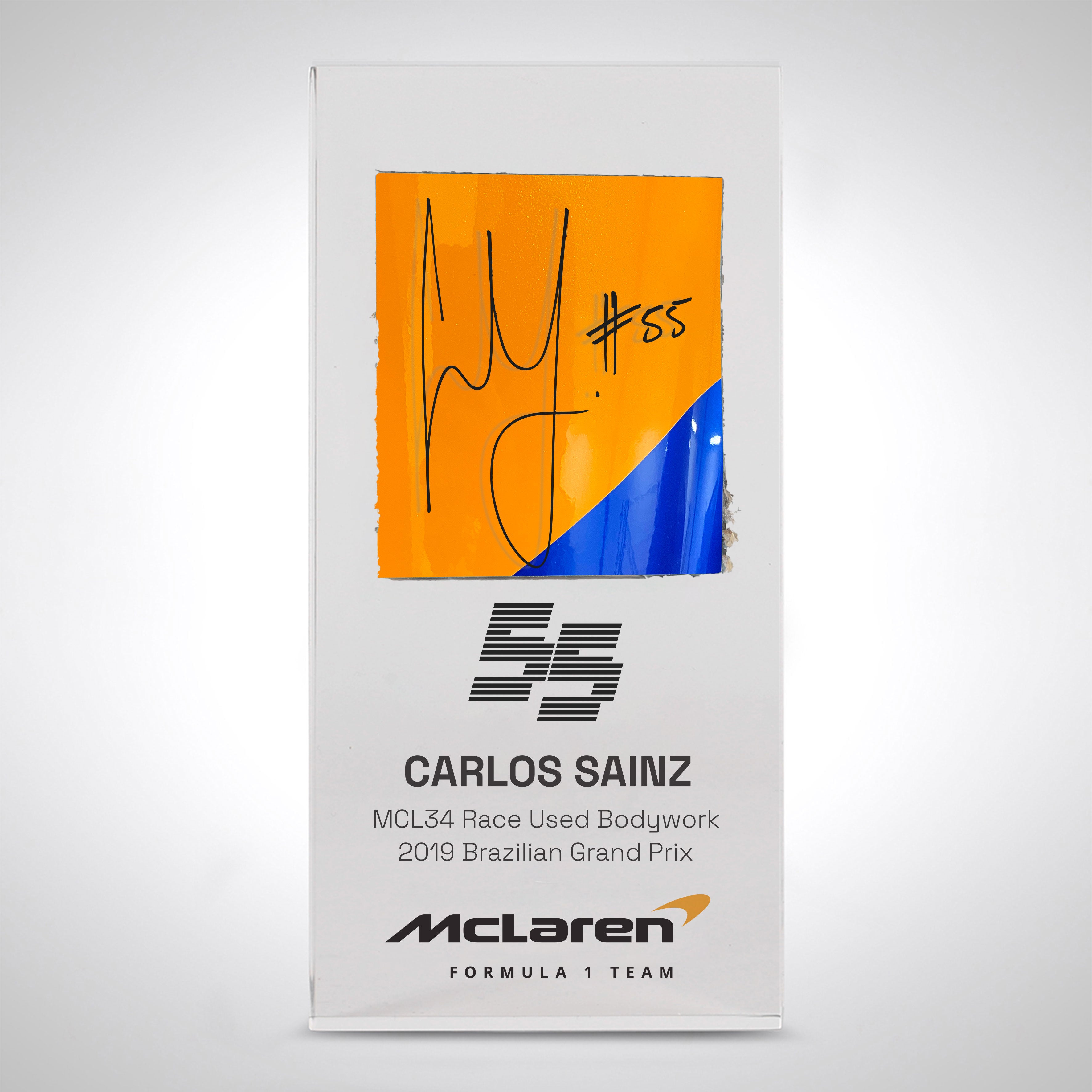 Carlos Sainz 2019 Race Used Bodywork in Acrylic – Brazilian GP