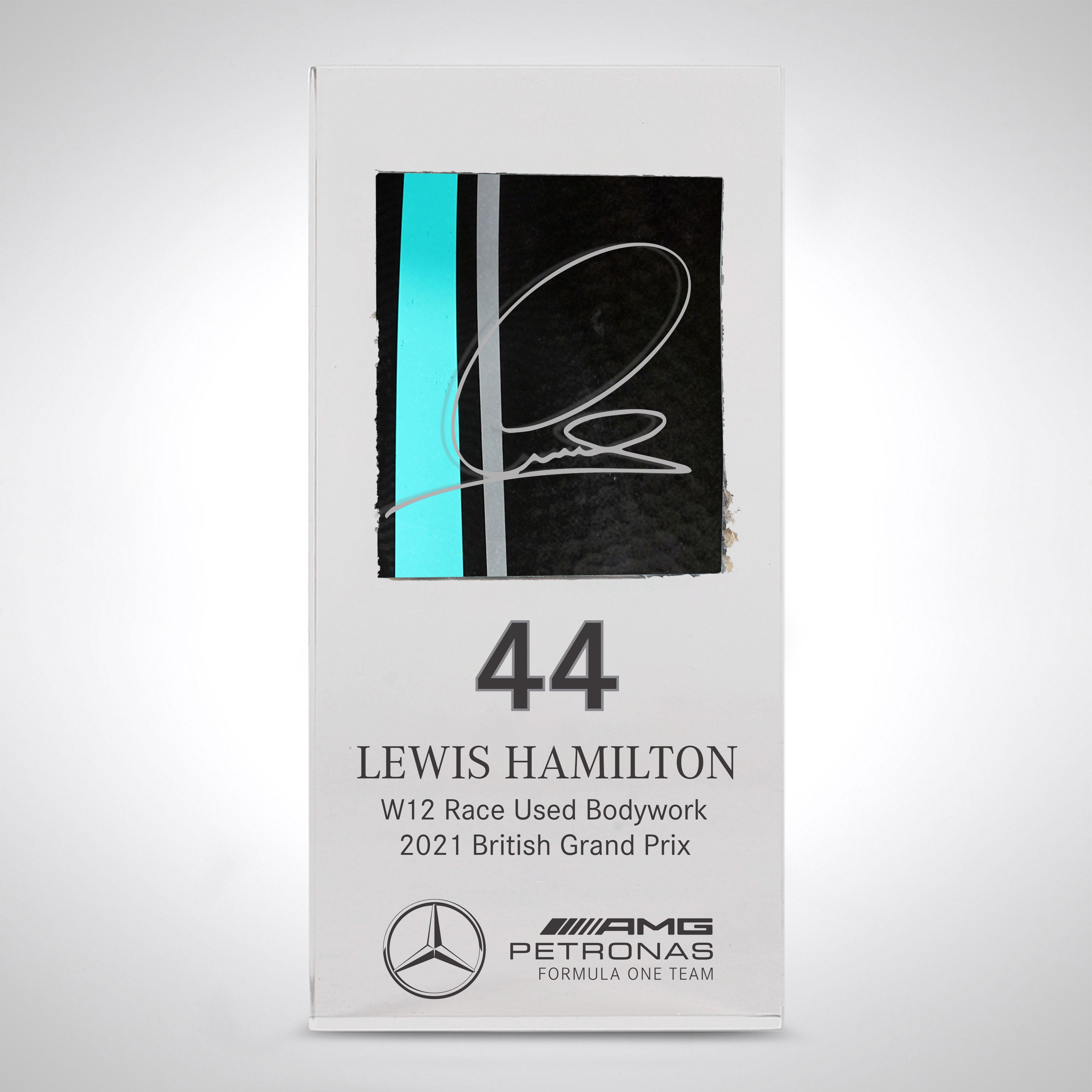 Lewis Hamilton 2021 Race Used Bodywork in Acrylic - British GP